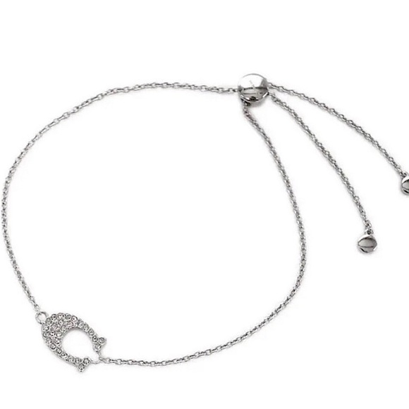 COACH Pave Signature Slider Bracelet silver with C l - Picture 1 of 7